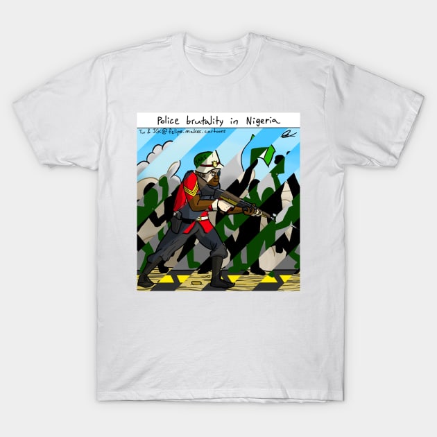 Nigeria Sars T-Shirt by Felipe.Makes.Cartoons